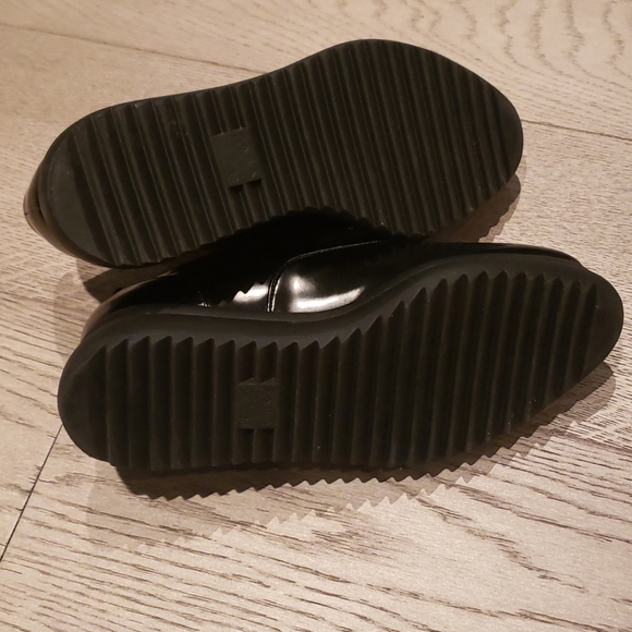 Zara black platform shoes with laces - Picture 3 of 5